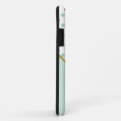 Coques Case-Mate iPhone Chic Mint and Gold Polka Dots (Dos/Droite)