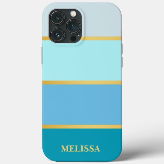 Coques Case-Mate iPhone Chic Modern Stripes or Nom (Verso)