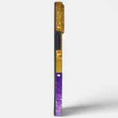 Coques Case-Mate iPhone chic moderne glam or violet parties scintillant mo (Verso / Droite)