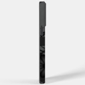 Coques Case-Mate iPhone Chic moderne tendance Hibiscus noir Floral gothiqu (Verso / Droite)