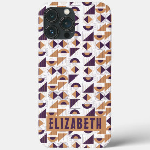 Case-Mate iPhone Case chic moderne violet et or abstrait Motif