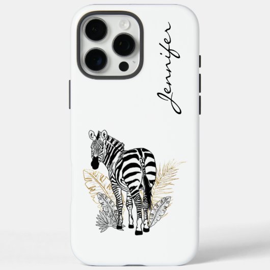 Coques Case-Mate iPhone Chic moderne Zebra iPhone (Verso)
