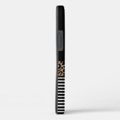 Coques Case-Mate iPhone Chic Monogram noir Poster de animal léopard (Verso / Droite)