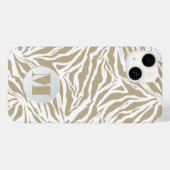 Coques Case-Mate iPhone Chic Monogram Zebra (Verso (horizontal))