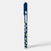 Coques Case-Mate iPhone Chic Monogramme Nom personnalisé Feuilles Faisceau (Verso / Gauche)