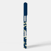 Coques Case-Mate iPhone Chic Monogramme Nom personnalisé Feuilles Faisceau (Verso / Droite)