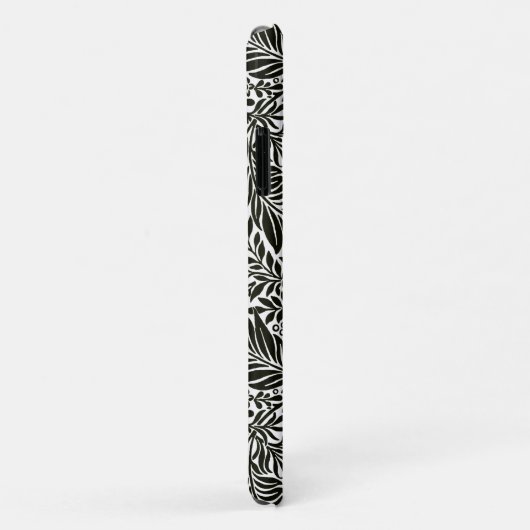 Coques Case-Mate iPhone Chic noir et blanc Monogramme Motif botanique (Dos/Droite)