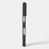 Coques Case-Mate iPhone Chic Noir Gris Coquette Monogramme Bow (Verso / Droite)