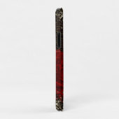 Coques Case-Mate iPhone Chic noir rouge or parties scintillant de fleur mo (Dos/Droite)