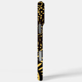 Coques Case-Mate iPhone Chic Or Noir Fleur Ethnique  (Verso / Droite)
