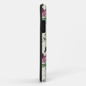 Coques Case-Mate iPhone Chic Pale Jaune Hummingbird Garden Monogramme (Dos/Droite)