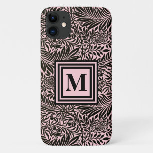 Case-Mate iPhone Case Chic Pale Rose Botanique feuillage Motif Monogramm