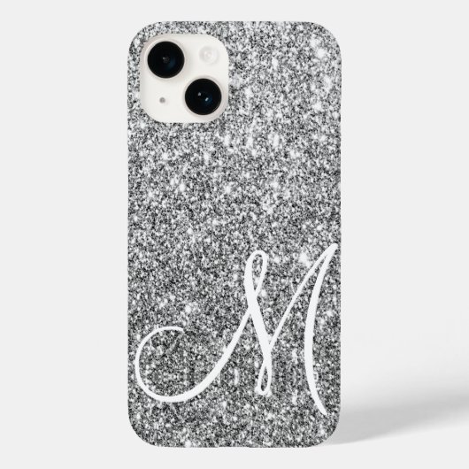Coques Case-Mate iPhone Chic Parties scintillant Argent Metallic brillant  (Verso)