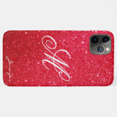 Coques Case-Mate iPhone Chic Personnalisé rouge Parties scintillant Sparkl (Dos (Horizontal))