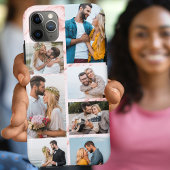 Coques Case-Mate iPhone Chic Pink Marble 7 Photo Collage