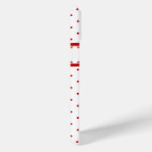 Coques Case-Mate iPhone Chic Polka Dot Rouge Blanc Motif (Verso / Droite)