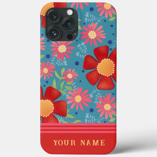 Coques Case-Mate iPhone Chic Pour Ses Fleurs Rouges Motif Inspirivity (Verso)