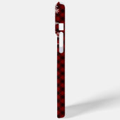 Coques Case-Mate iPhone Chic Red Buffalo MERRY CHRISTMAS Monogramme (Verso / Gauche)