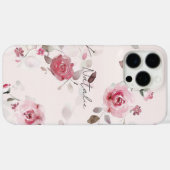 Coques Case-Mate iPhone Chic romantique rose floral (Verso (horizontal))