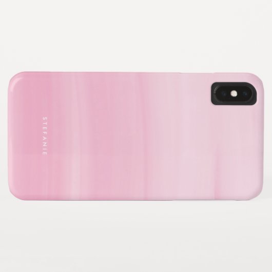 Coques Case-Mate iPhone Chic rose Aquarelle Laver moderne (Dos (Horizontal))