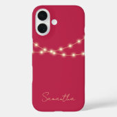 Coques Case-Mate iPhone Chic rose clair moderne Monogramme (Verso)