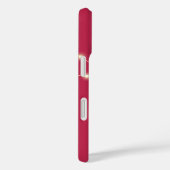 Coques Case-Mate iPhone Chic rose clair moderne Monogramme (Verso / Droite)