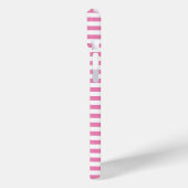 Coques Case-Mate iPhone Chic rose et blanc rayé (Verso / Gauche)