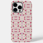 Coques Case-Mate iPhone Chic rose et rouge Motif floral élégant (Verso)