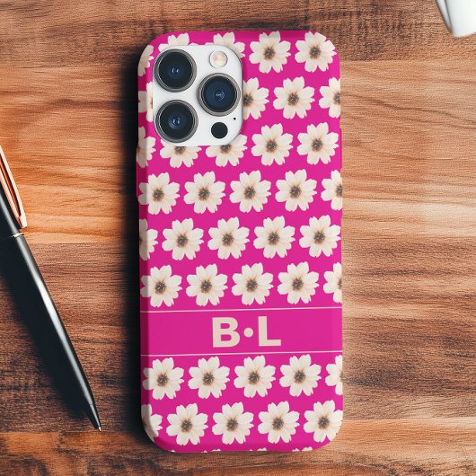 Coques Case-Mate iPhone Chic rose Fuchsia Floral