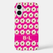 Coques Case-Mate iPhone Chic rose Fuchsia Floral (Verso)