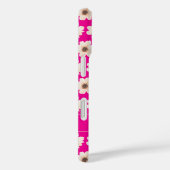 Coques Case-Mate iPhone Chic rose Fuchsia Floral (Verso / Droite)