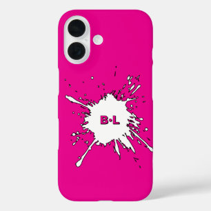 Coques iPhone 16 Chic rose Fuchsia Splash