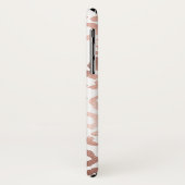 Coques Case-Mate iPhone Chic Rose Gold Leopard Cheetah Poster de animal (Dos/Gauche)
