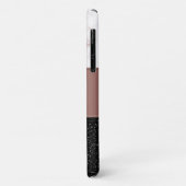 Coques Case-Mate iPhone Chic Rose Gold Marble Black Parties scintillant Mo (Dos/Gauche)