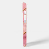 Coques Case-Mate iPhone Chic rose or girly élégante géométrique (Verso / Gauche)