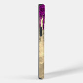 Coques Case-Mate iPhone Chic rose rose violet parties scintillant or goutt (Verso / Droite)