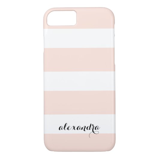 Coques Case-Mate iPhone Chic rouge rose et blanc (Dos)
