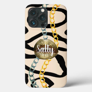 Case-Mate iPhone Case Chic Sauvage Luxueux Féminin Personnalisé Or