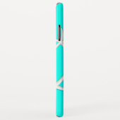 Coques Case-Mate iPhone Chic Starfish bleu turquoise (Dos/Droite)