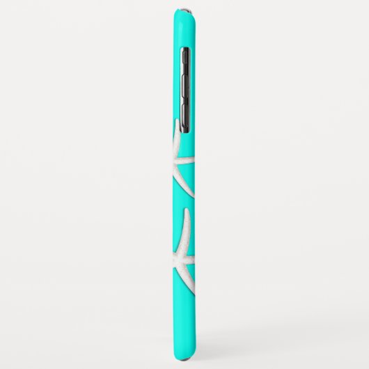 Coques Case-Mate iPhone Chic Starfish bleu turquoise (Dos/Gauche)