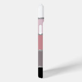 Coques Case-Mate iPhone Chic tendance rayé | Monogramme initial (Verso / Droite)