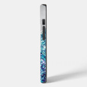 Coques Case-Mate iPhone Chic Turquoise violet argent Parties scintillant M (Verso / Gauche)