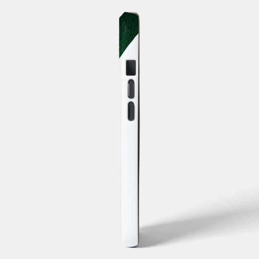 Coques Case-Mate iPhone chic vert & blanc géométrique moderne (Verso / Gauche)