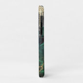 Coques Case-Mate iPhone Chic vert turquoise or parties scintillant gouttes (Dos/Gauche)