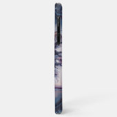 Coques Case-Mate iPhone Chic violet foncé violet bleu quartz Agate Motif (Dos/Gauche)