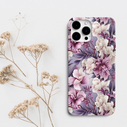 Coques Case-Mate iPhone Chic violet orchidée florale