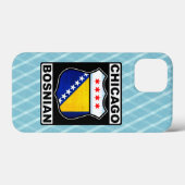 Coques Case-Mate iPhone Chicago Bosniaque Américain (Verso (horizontal))
