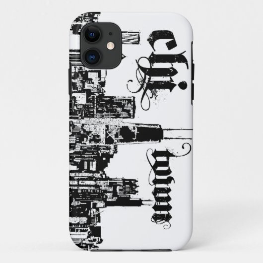 Coques Case-Mate iPhone Chicago "chi-ville" a mis dessus pour votre ville (Dos)
