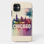 Coques Case-Mate iPhone Chicago Skyline (Dos)
