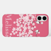 Coques Case-Mate iPhone Chickadee aux fleurs de cerisiers (Verso (horizontal))